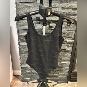 Missguided Black Textured Bodysuit